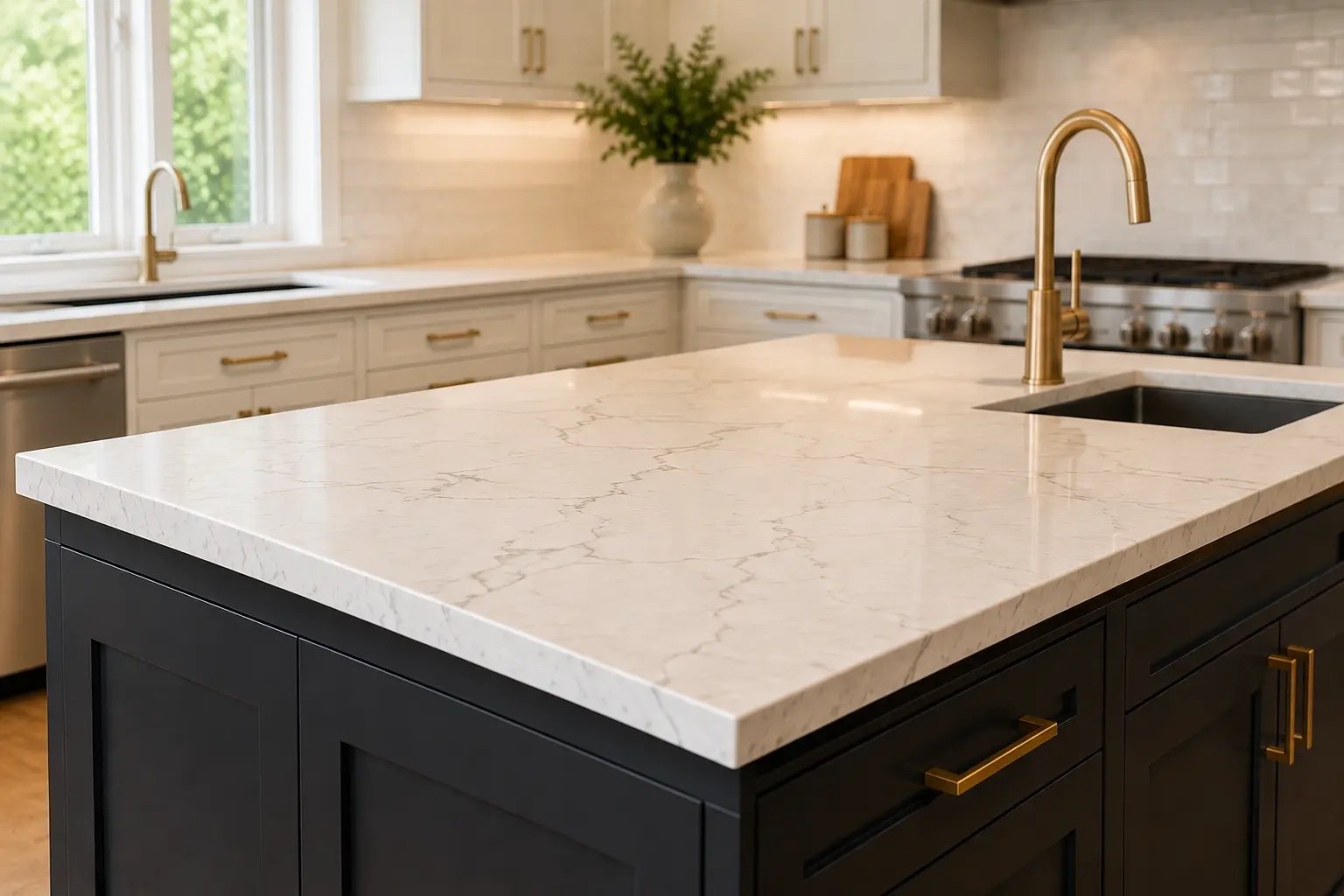 Countertop installation Arlington VA — quartz and granite kitchen countertops