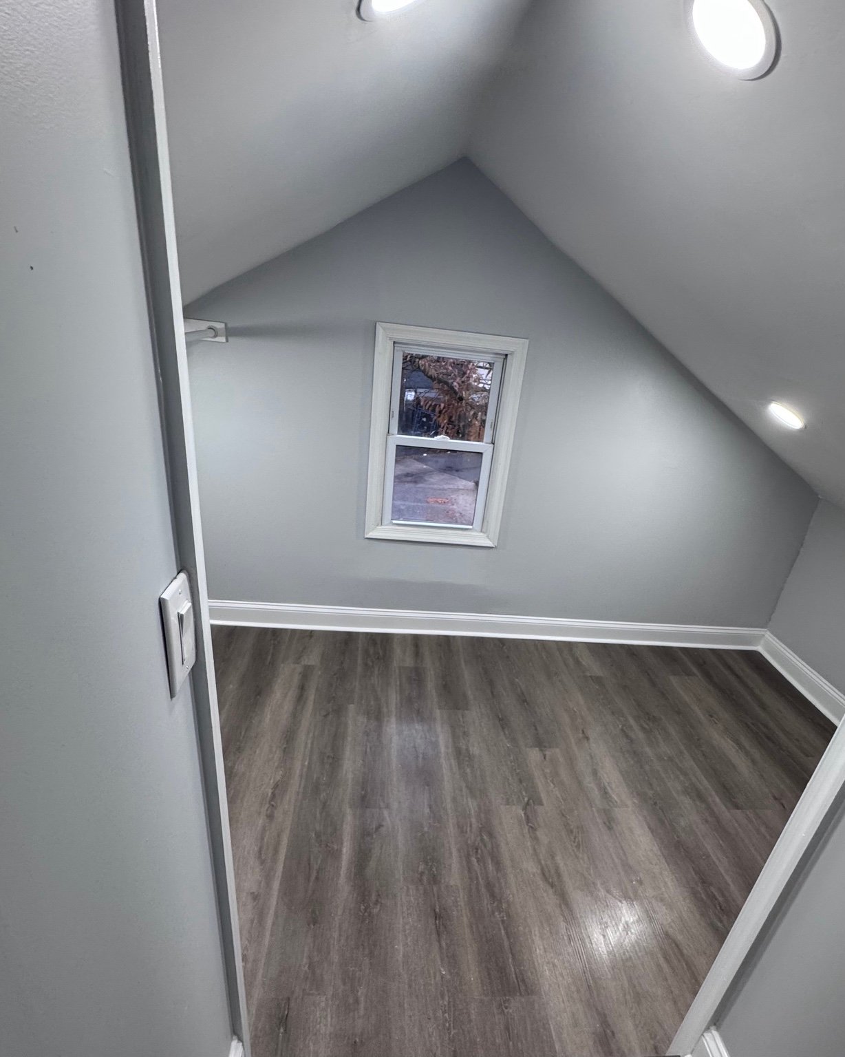 Finished attic remodel